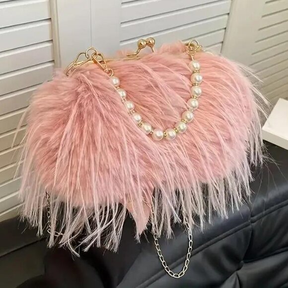 Handbags - LUSH PINK EVENING BAG